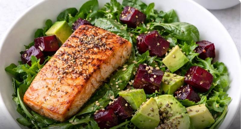 Salmon, Beetroot & Orange Bowl
