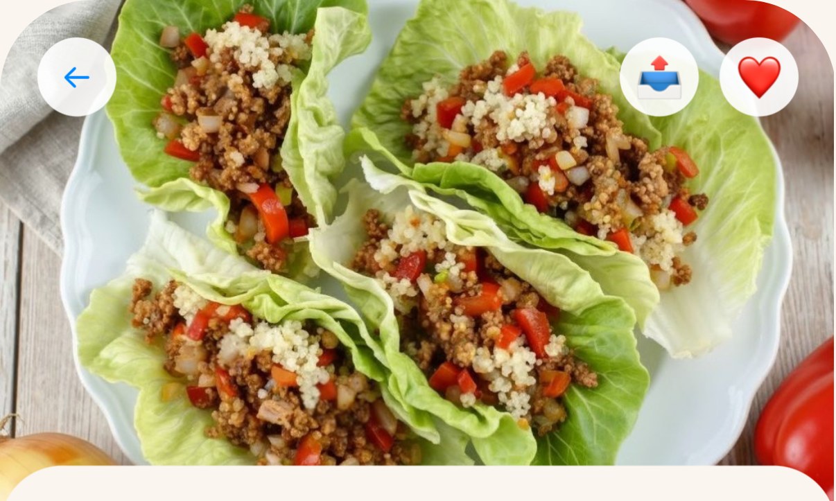 Turkey and Quinoa Lettuce Cups